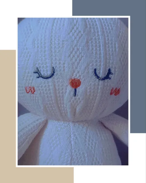 Kiko the Bunny 28cm Handcraft Cotton Vintage Soft Plush Cute Fun Peluche Lapin 3
