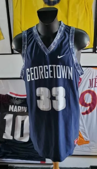 MAILLOT JERSEY NBA rookie ncaa hoyas ewing iverson mourning vintage  Georgetown X EUR 119,00 - PicClick FR