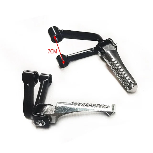 ATV Motorcycle Side Stand Set Rear Passenger Foot Pegs Pedal Bracket Refit Parts
