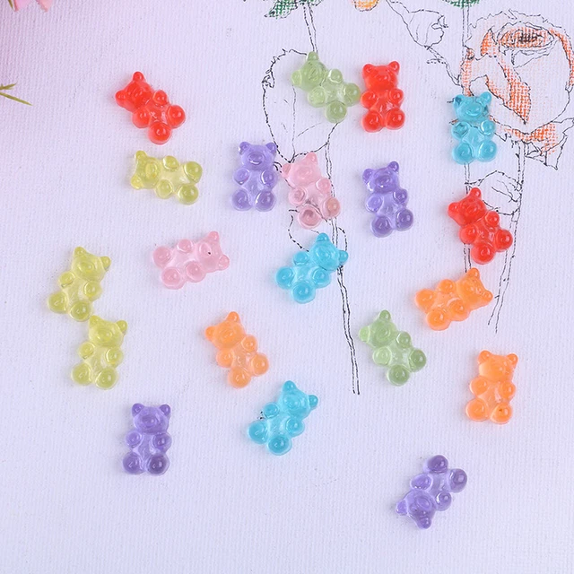 10pz scatola in polimero orso simulato giocattolo per bambini modellazione argilla fai da te ki -H7