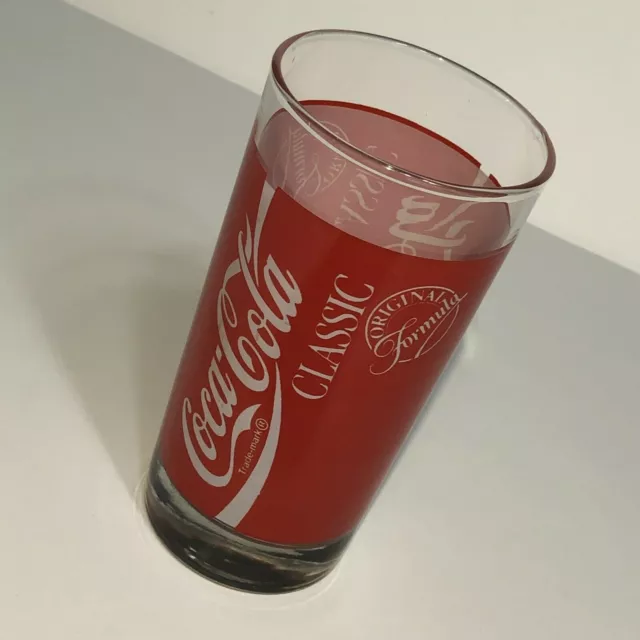 Vintage Coca-Cola Classic Original Formula Logo Drinking Glass COOL and FUN!