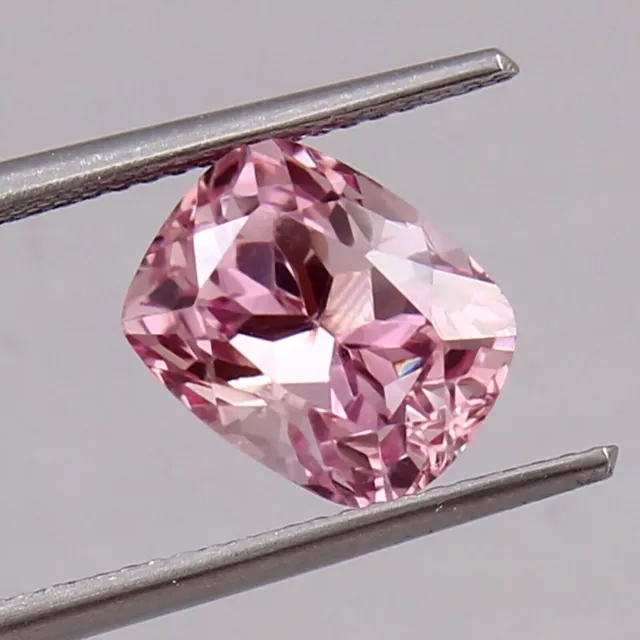 19.2 Ct Natural Ceylon Flawless Padparadscha Sapphire Cushion Cut Loose Gemstone