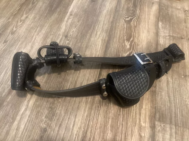 Bianchi AccuMold Elite Duty Belt Basket Black With Extras Size 32