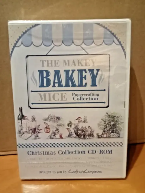 Nuevo CD de papeleo Christmas Crafters Companion The Makey Bakey ratones