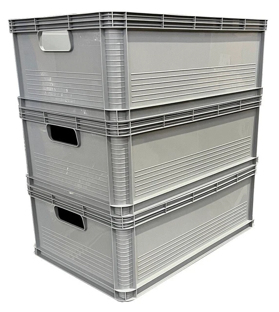 Shallow 20 Litre Euro Stacking Container - (600 X 400 X 100