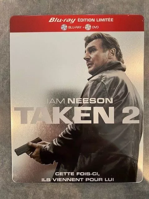 TAKEN 2 - LIAM NEESON - STEELBOOK COLLECTOR ÉDITION LIMITÉE BLU RAY Zone B + DVD