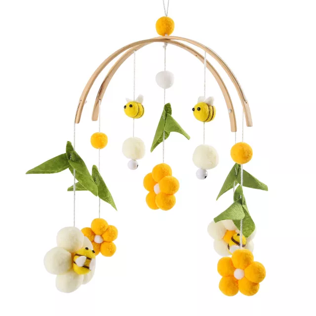 Baby Crib Mobile Hanging Pendant Decor Flower Bee Infant Bed Bell Teether Toys