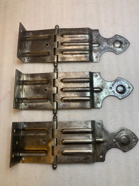 Vintage Richards Wilcox Large 12” Barn Door Hinges Set Of 3