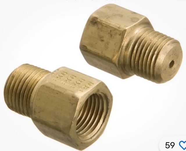 FORD FLATHEAD OIL filter restrictor fitting orifice 8ba Weatherhead