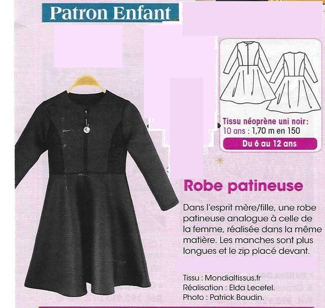 Patron De Couture MODES ET TRAVAUX - Robe Pour Enfant 2 à 10 Ans (décembre 2022, Non Découpé)
