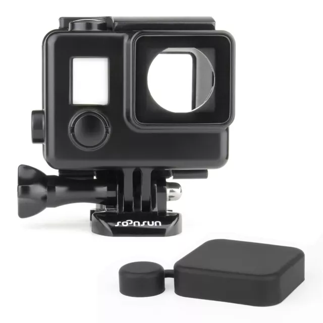 For GoPro Hero 3 3+ 4 Blackout Waterproof Housing Case with Touch Backdoor