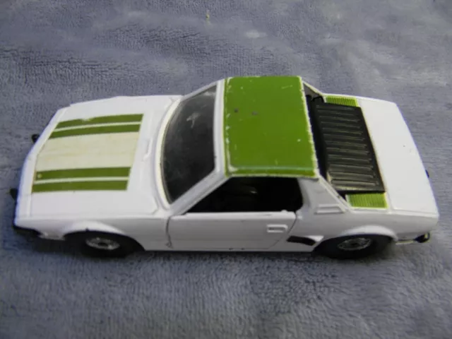 1/36 Scale Vintage Corgi Toys 1970'S Fiat X1/9 Bertone Sports Car White Diecast