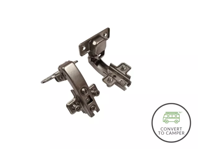 x2 Concealed 90 degree hinge kitchen cabinet door hinge campervan motorhome