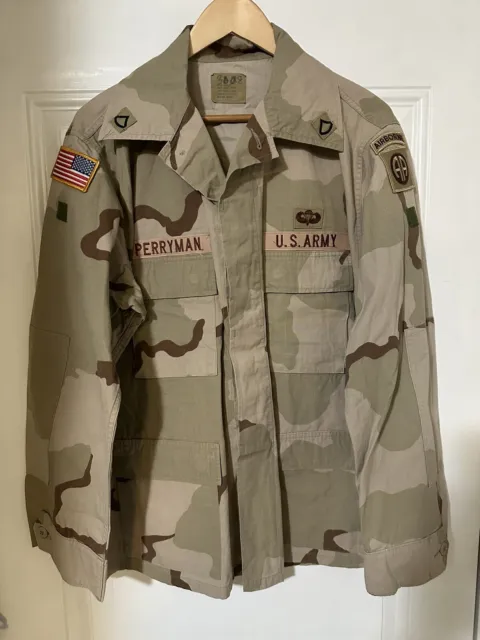 GWOT DCU Army Uniform Top 82nd Airborne Early Iraq Afghanistan War Jacket Camo 1