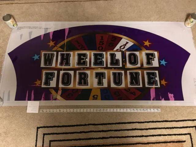 Wheel of Fortune Slot Machine Sign / Poster