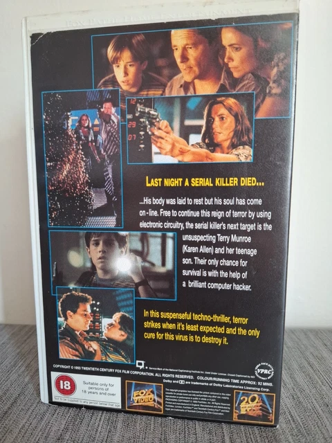 Fox Left Machine GHOST IN THE Machine Ex Rental Big Box Horror VHS Video Tape Fox Video ...