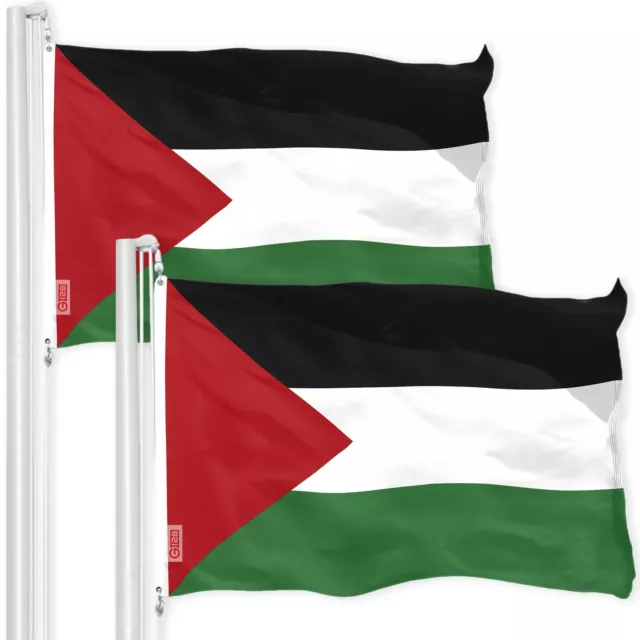 Palestine Palestinian Flag 3x5FT 2-Pack 150D Printed Polyester By G128