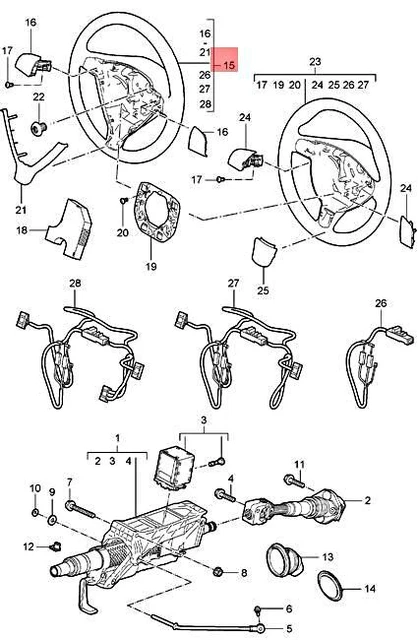 Genuine PORSCHE 911 Multifunction Steering Wheel Terracotta 99734798100M24