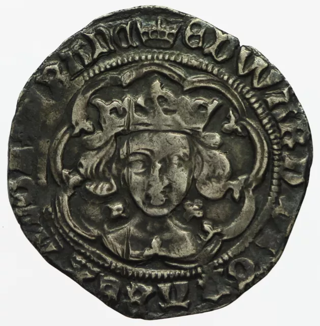 Edward iv hammered silver Groat  London mint  mm Crown  S2000