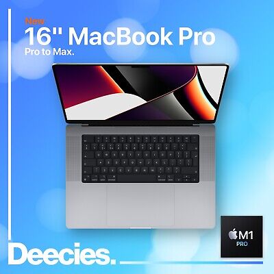16-Inch Apple MacBook Pro M1 10-Pro 16-CPU Core GPU Core 32gb RAM 2TB SSD NUOVO"