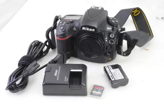 Nikon D800 36.3MP Digital SLR Kamera , FX,  Auslösungen/shutter count 134596