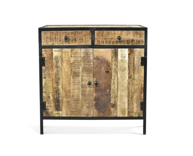 Reclaimed Wood Side Board Solid Cabinet Console Drawer Buffet Table Cupboard New