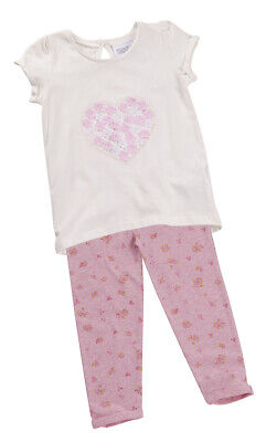 MINIKIDZ Infant Girl Top and Legging Heart Flowers New Pretty Outfit 2-6 Years