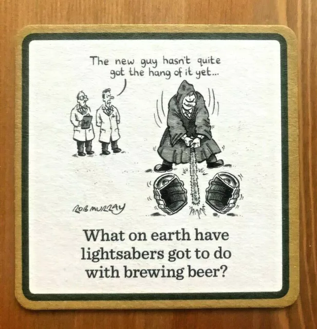 Lightsaber Jedi Star Wars Bar Pub Beer Mat Coaster Timothy Taylor Brewery