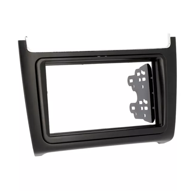 Façade Cadre radio 2DIN Double DIN pour VW Polo 6C à partir de 2014 noir