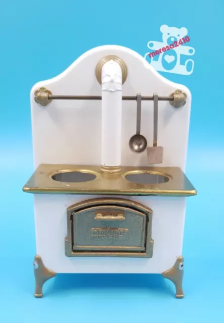 VTG Marianne Modelle / Dora Kuhn Metal Stove German Dollhouse Furniture White VTG Marianne Modelle / Dora Kuhn Metal Stove German Dollhouse Furniture White