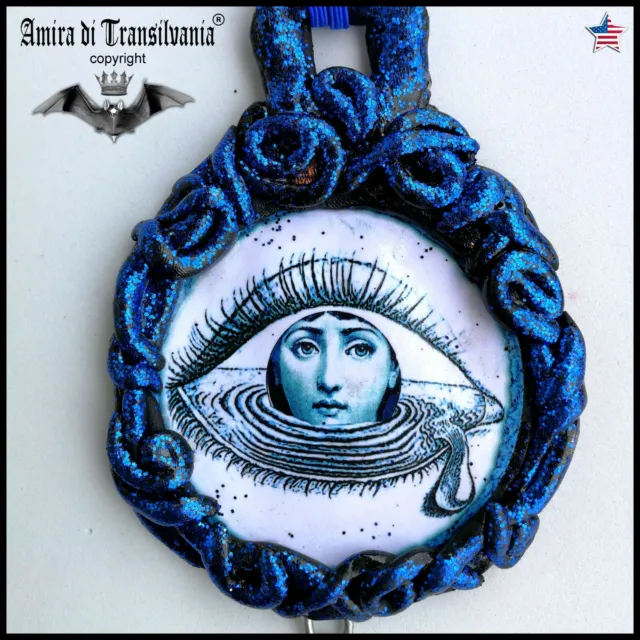 Magic Talisman Amulet Pendant Charm Necklace Blue Eyes Good Luck Medallion Jewel