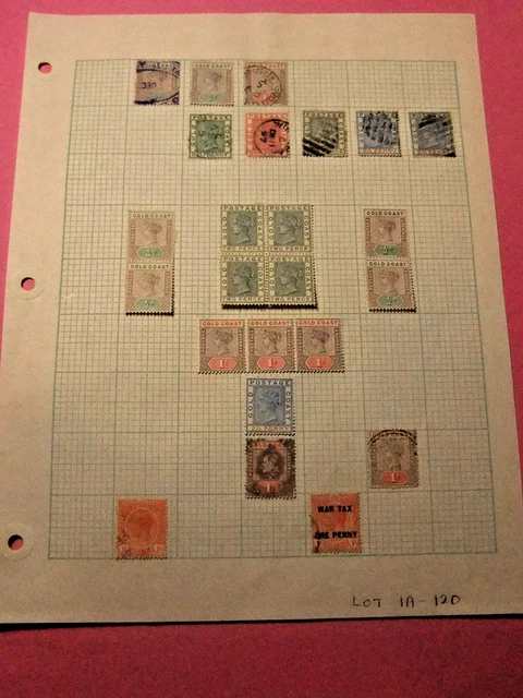 COLLECTION OF RARE Vintage Gold Coast Stamps, MNH and Used, Singles and ...