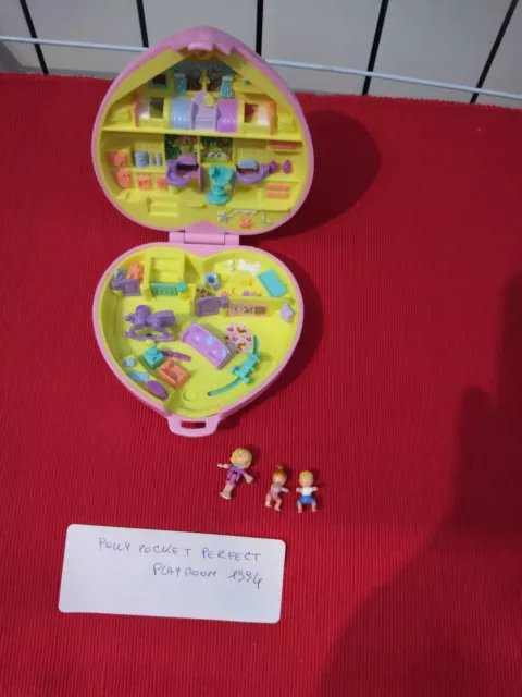COMPLETO Polly Pocket Perfect Playroom - Bluebird Toys 1994