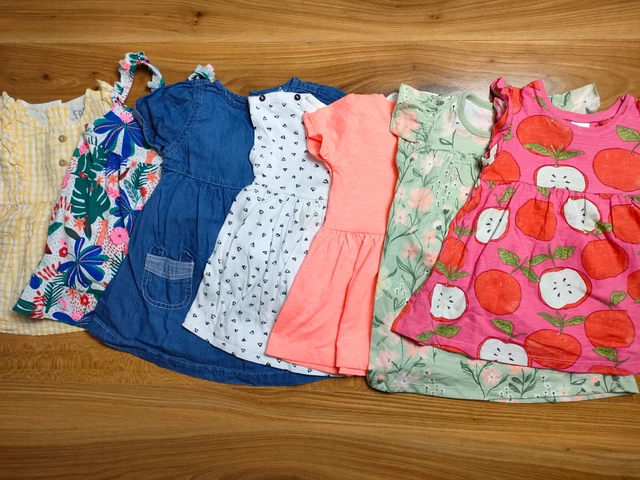 {E829} girls 6-9 months summer dress bundle NEXT F&F George