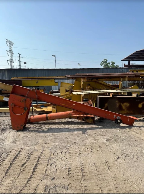 1 Ton Freestanding Base Mounted Jib Crane, 14'-0" Span x 9'-0" HUB