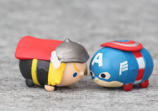 8PCS Marvel Loki VENOM Thor Disney TSUM TSUM Mini Action Figures PVC Toys Dolls 4