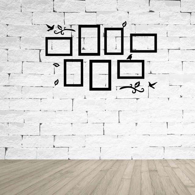 Tatuaje de pared 3D decoración para dormitorio sala de estar pared tatuajes negro