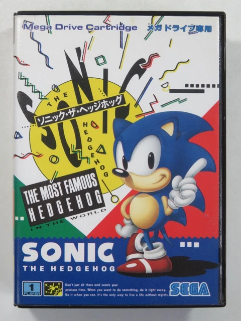 SONIC THE HEDGEHOG Sega Megadrive (Md) Ntsc-Japan (Complete - Good ...