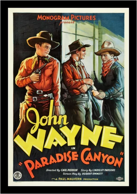 John Wayne klassischer Vintage Film großer Leinwand Kunstdruck Geschenk mehrere Größen 2