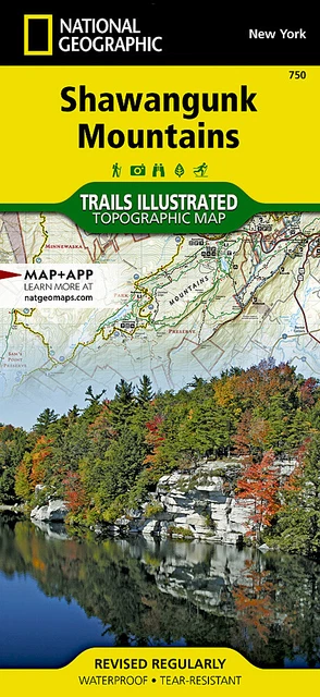 National Geographic Trails Illustrated NY Shawangunk Mountains Topo Map 750 National Geographic Trails Illustrated NY Shawangunk Mountains Topo Map 750