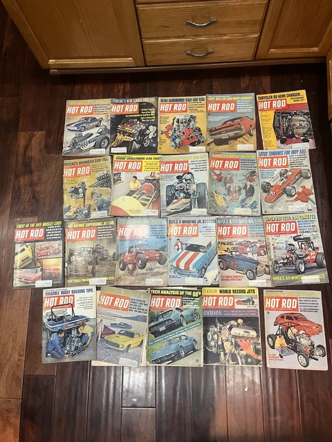 VTG POPULAR HOT Rod Magazine 1970's & Misc Hot Car Mags Lot of 26