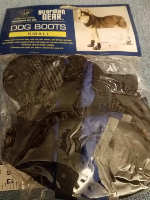 Guardian Gear Dog Boots, Small, Black/Blue