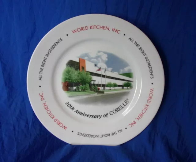 CORNING CORELLE WARE WORLD KITCHEN Inc. 30th Anniversary PROMO PLATE HTF