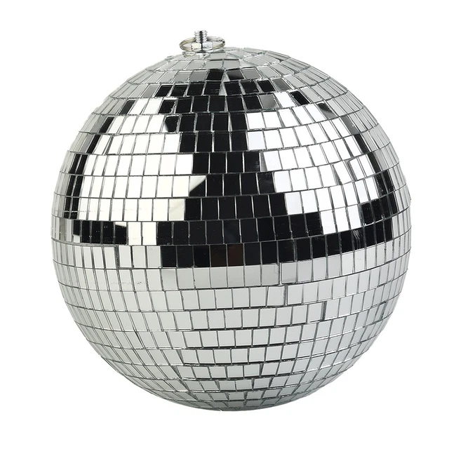Réfléchissante lumière style argent disco boule miroir lumière DJ 5/10/15/20