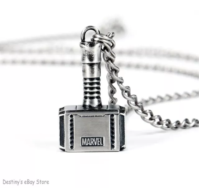 The Avengers Marvel Thor Hammer Pendant Necklaces Fashion Jewelry Pendant Gift 3