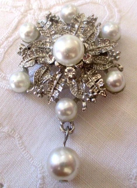 Broche Animalière Vintage Panda Et Koala - Or Et Cristaux, Style 1914