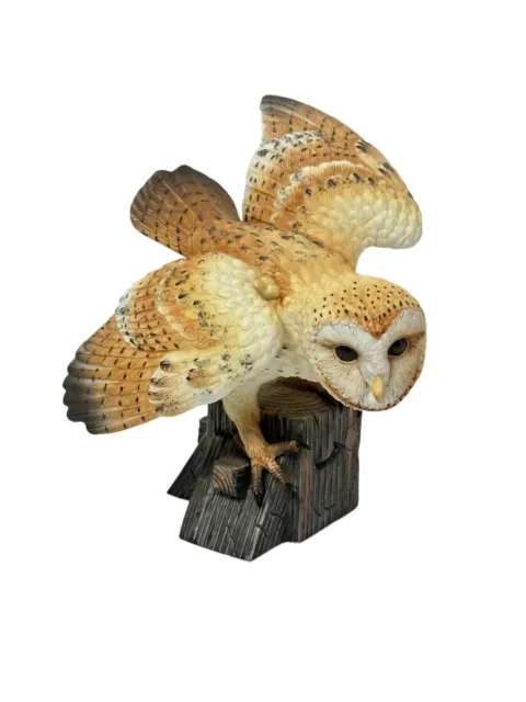 Lenox Barn Owl - OWLS OF AMERICA Porcelain Bird Figurine 1989