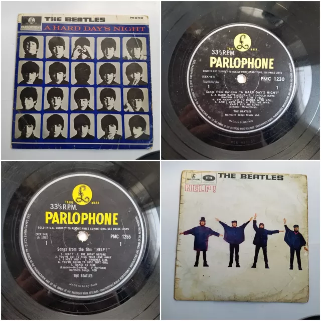 The Beatles Film Soundtracks - A Hard Day's Night & Help Mono Pressings 1964-65