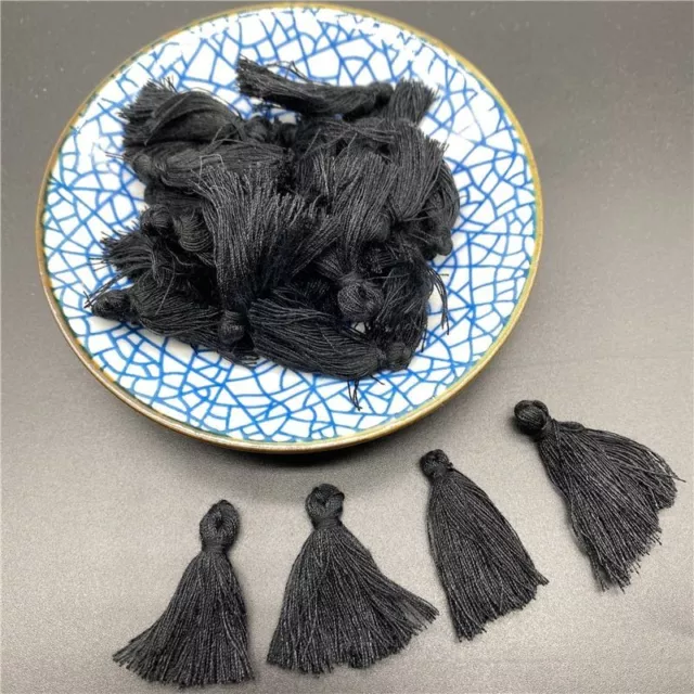 Cotton Fringe Trim Tassels Sewing Curtain Pendant Strap Tassel Crafts Diy 30pcs 11