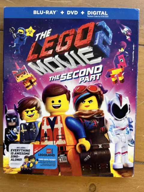 The Lego Movie 2: The Second Part (Blu-ray,l And dVD, 2019)